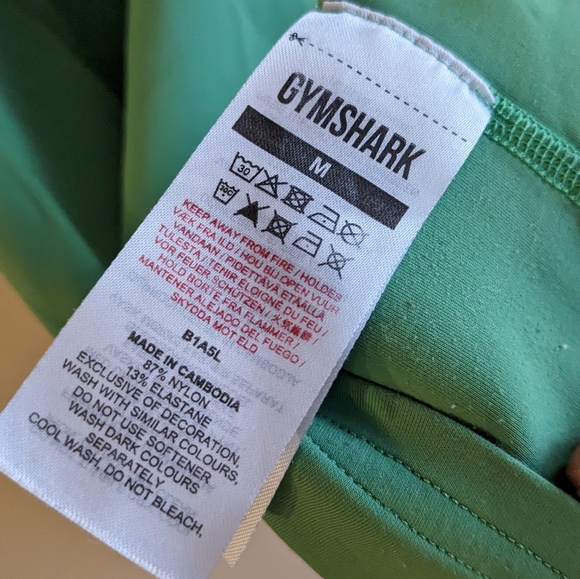 Green cross back gymshark workout tank - Picture 2 of 4